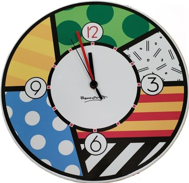 Egan - Orologio da Parete da Collezione Romeo Britto
