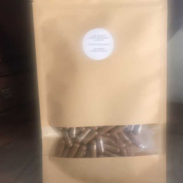 Shitake mushroom capsules 