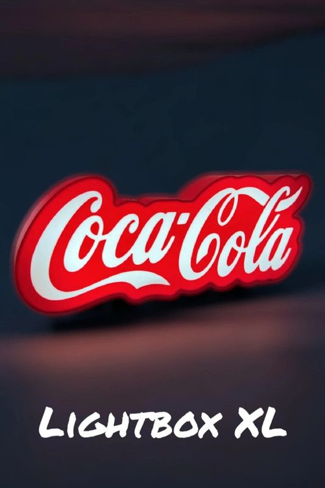 Lampe LED Coca-Cola – Lightbox XL / Déco vintage & collector