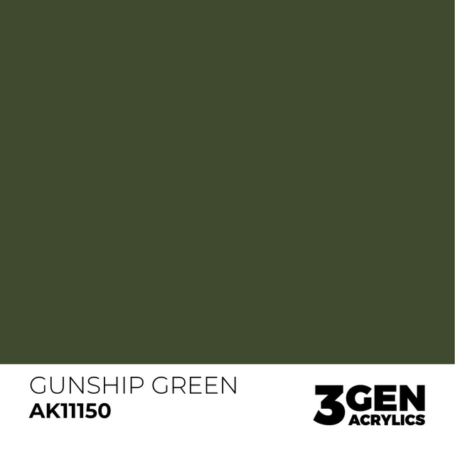 3rd Gen. Acrylics 150 Gunship Green