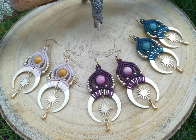Boucles d'oreilles « SAYA » ~ Coloris au choix