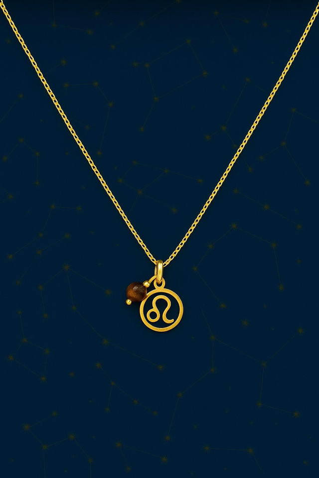 Collier Pierre Porte-Chance – Lion