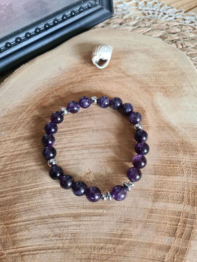 Bracelet Améthyste 8mm