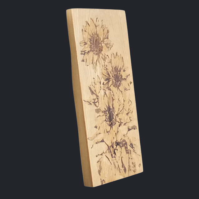 &quot;Sunflowers&quot; - (Small) - Wood Art Engraving