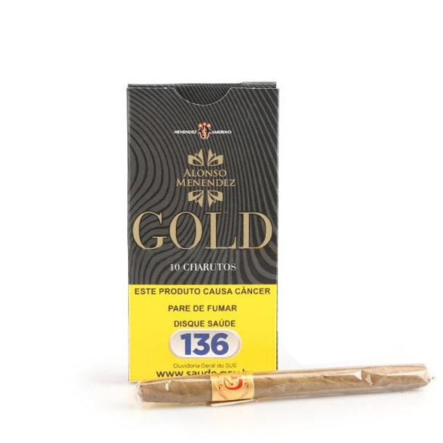 Cigarrilha Alonso Menendez Gold - Pacote com 10