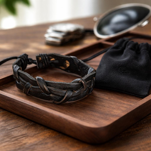 "Shark" - Bracelet en cuir - BC-016