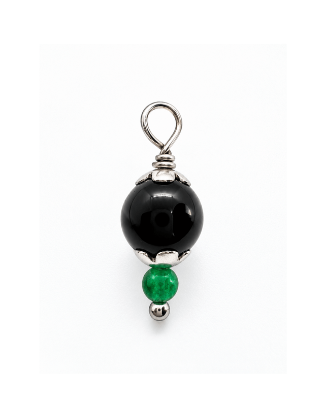 Su Coccu Toro «Radice» – Onice e Turchesite Verde – Acciaio
