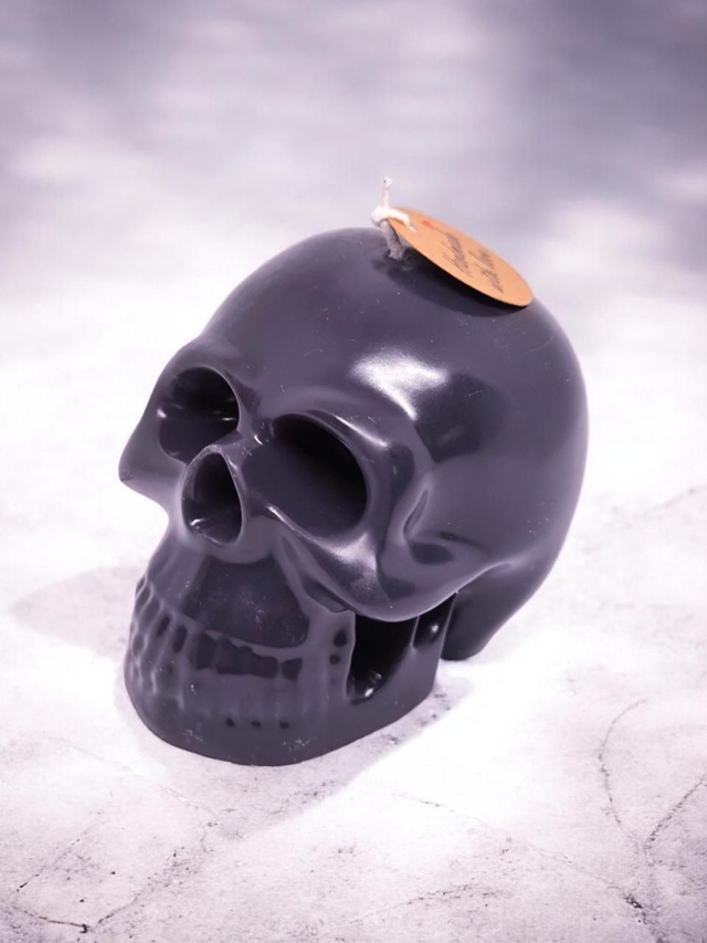 Totenkopf-Kerze 