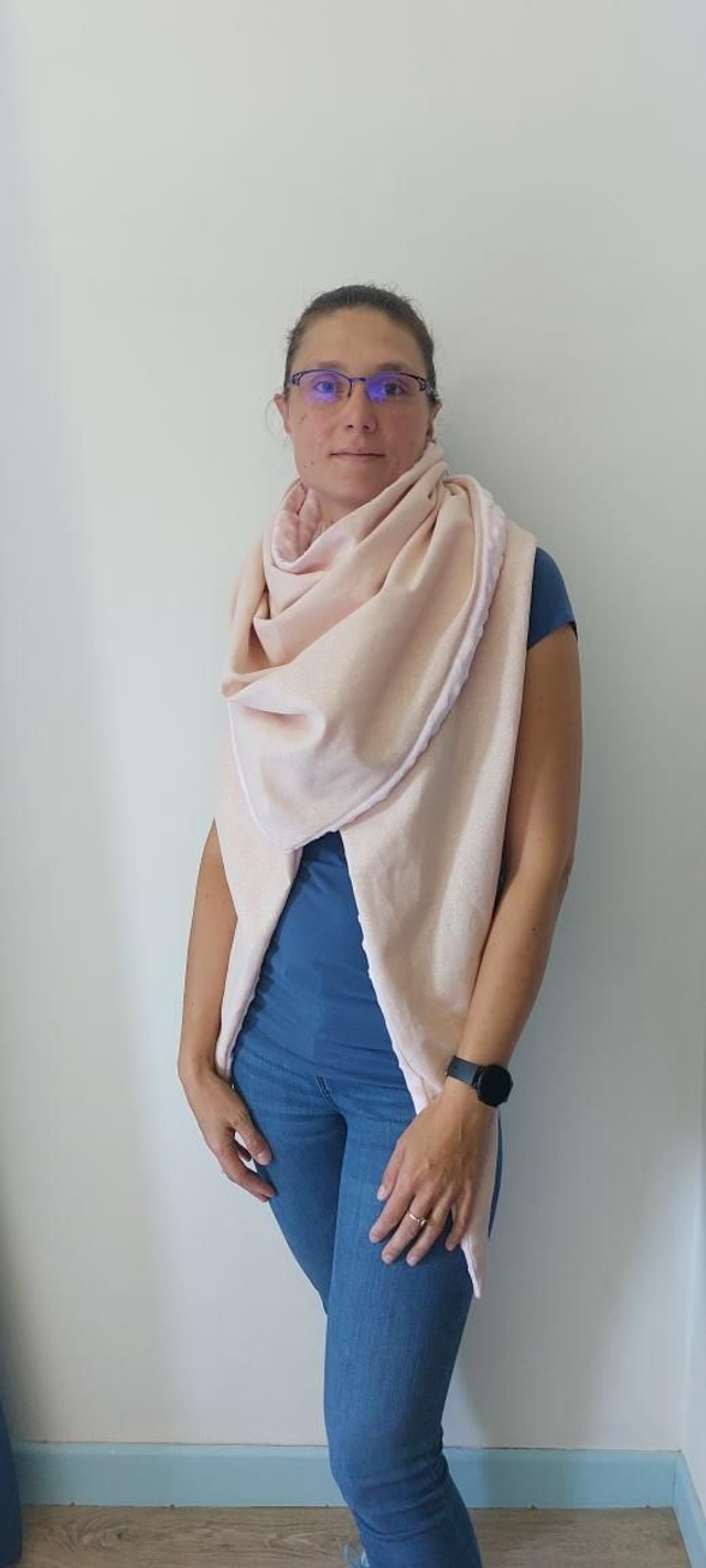 Chèche rose doré