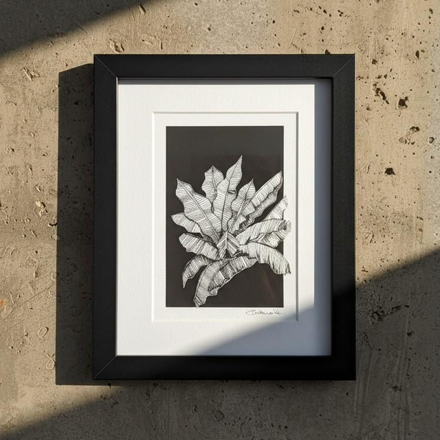 Encre - tree - Bananier bnw #1