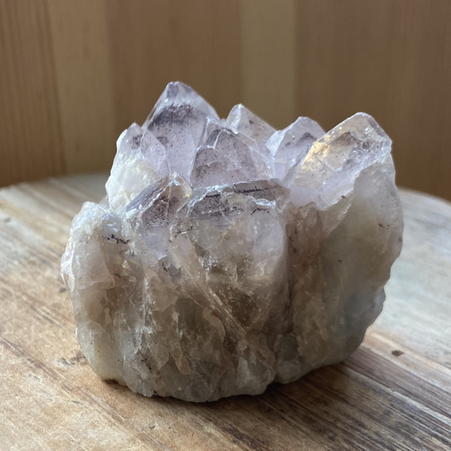 Light purple Amethyst with inclusion clusters 