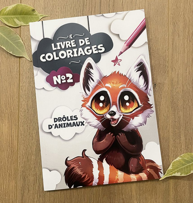 Livre de coloriages "Drôles d'animaux 2"