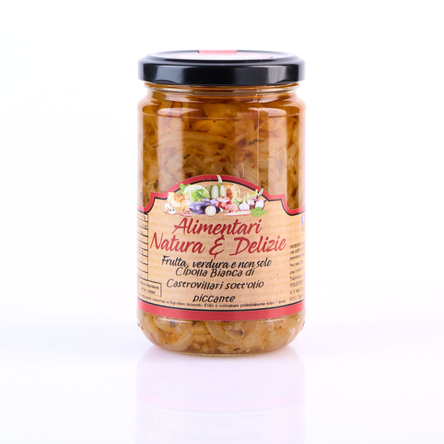 Cipolla Bianca di Castrovillari Sott’olio Piccante