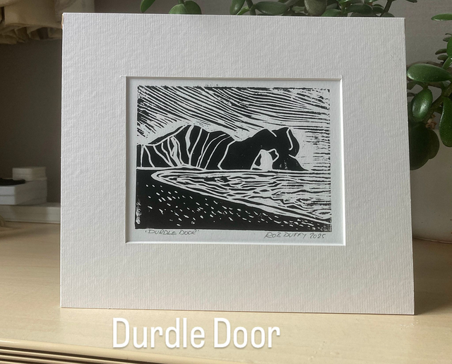 Durdle Door Linocut Print