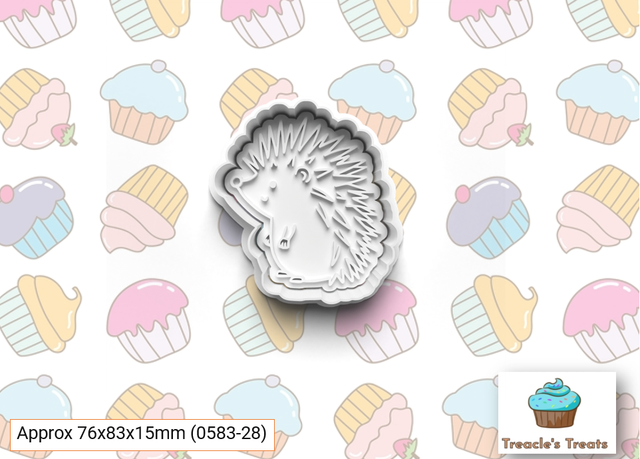 Hedgehog Fondant/cookie stamp with cutter 