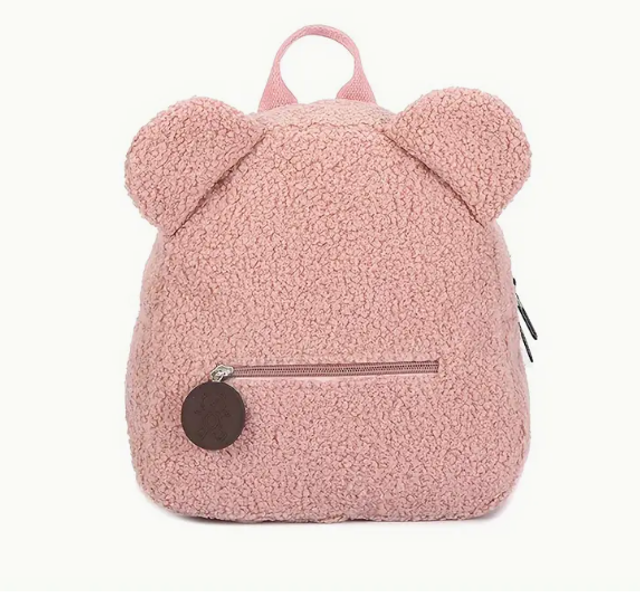 SAC OURSON  AVEC PRENOM  rose 