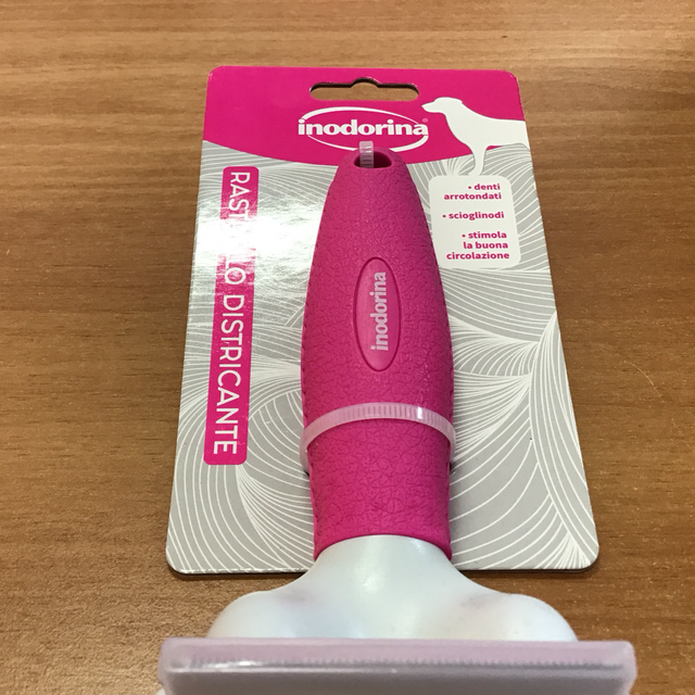 Inodorina rastrello districante denti arrotondati sciogli nodi stimola la buona circolazione