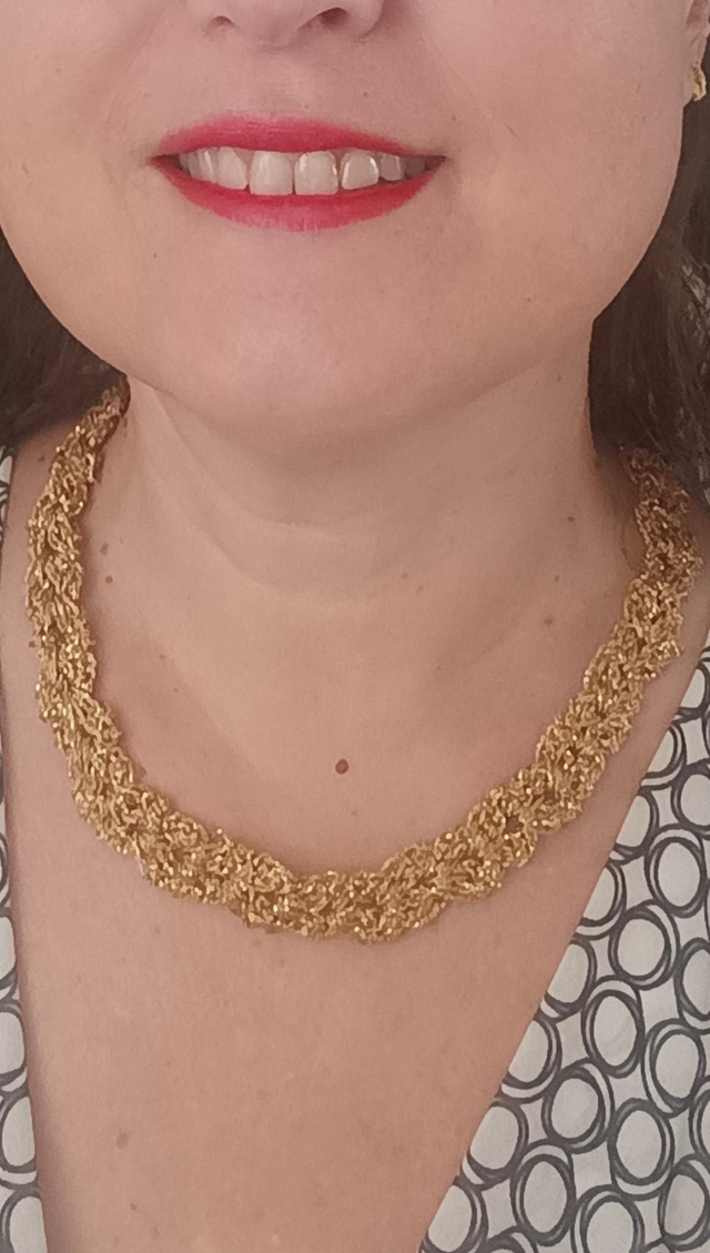 Collier double maillons 45cm
