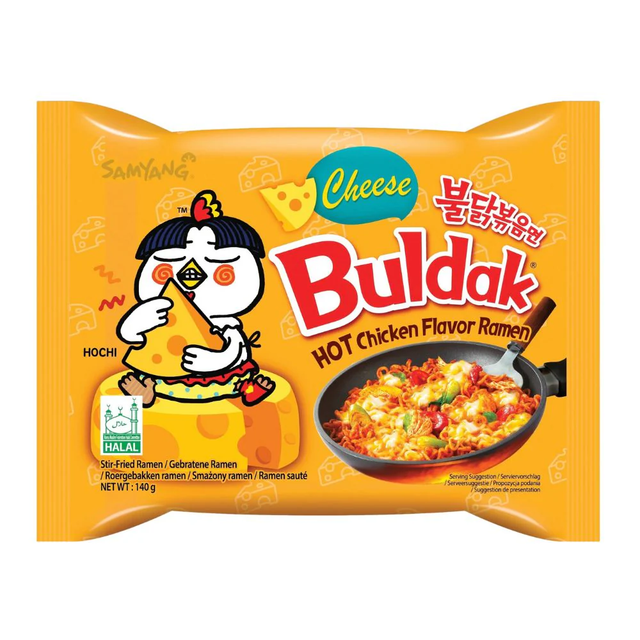Buldak Instant Nudeln Hot Chicken Cheese 140g – SamYang