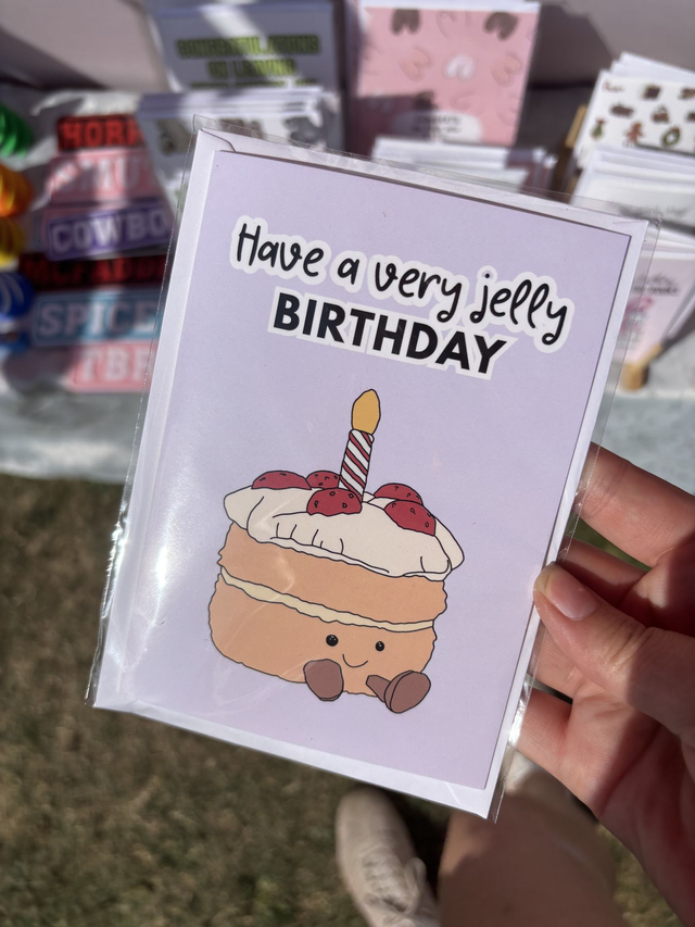 'Have a Very Jelly Birthday' - Greeting Card