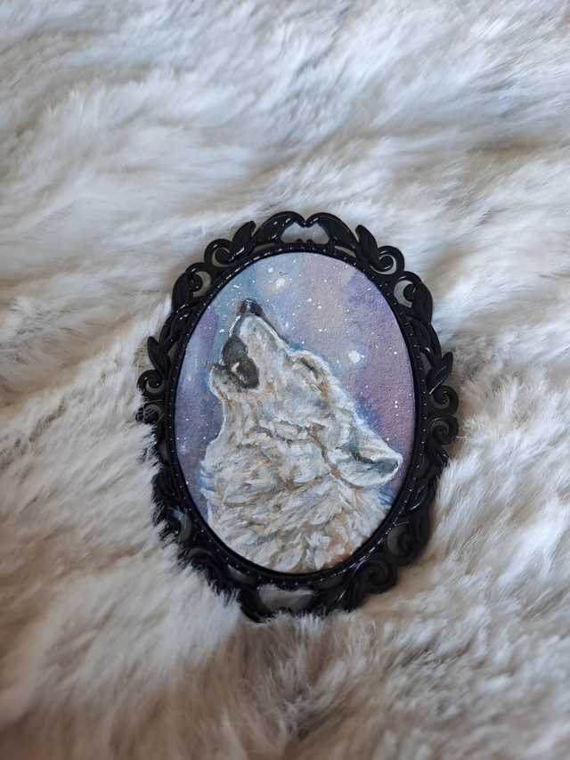 Broche Arctique  "Givre"