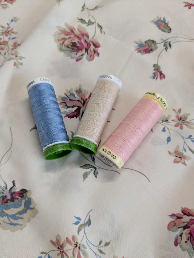 Ex Designer Cream Floral Viscose