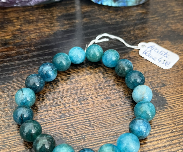 Bracelet d’Apatite grosse perles