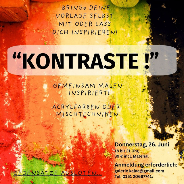 Kontraste Kurs Donnerstag 26.Juni 2025 18-21 Uhr 