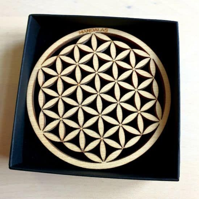 Fleur de vie en bois 15cm