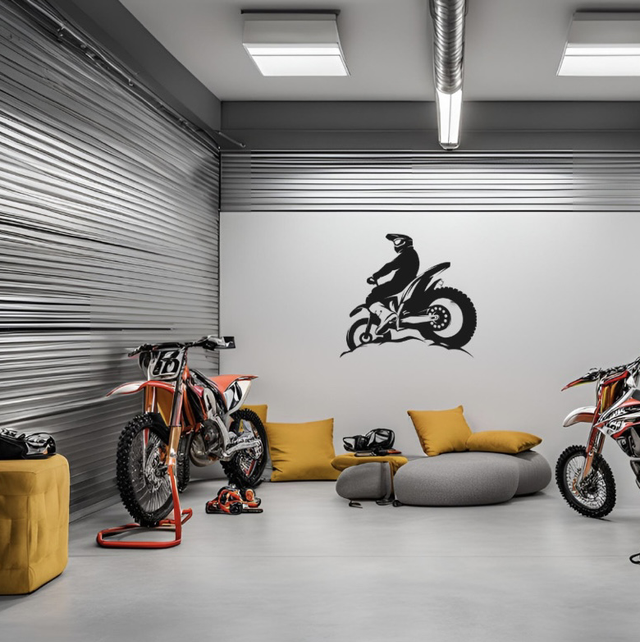 Décoration murale motocross 4 (43x39cm)
