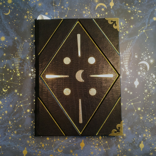 Grimoire cuir "Lune Noire"
