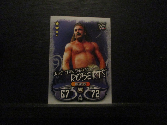 Jake "The Snake" Roberts - W Legends Slam Attax Live Original Trading Card #286