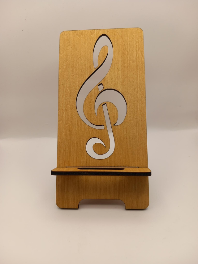 Support de téléphone clé de sol 