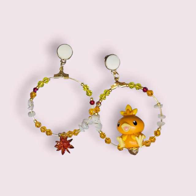 Torchic gold zirconia steen of paddenstoel