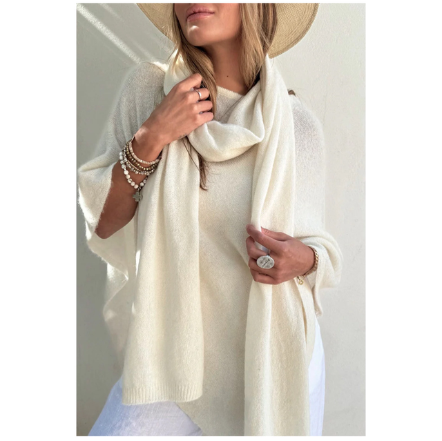 Alpaca Scarf Ivory