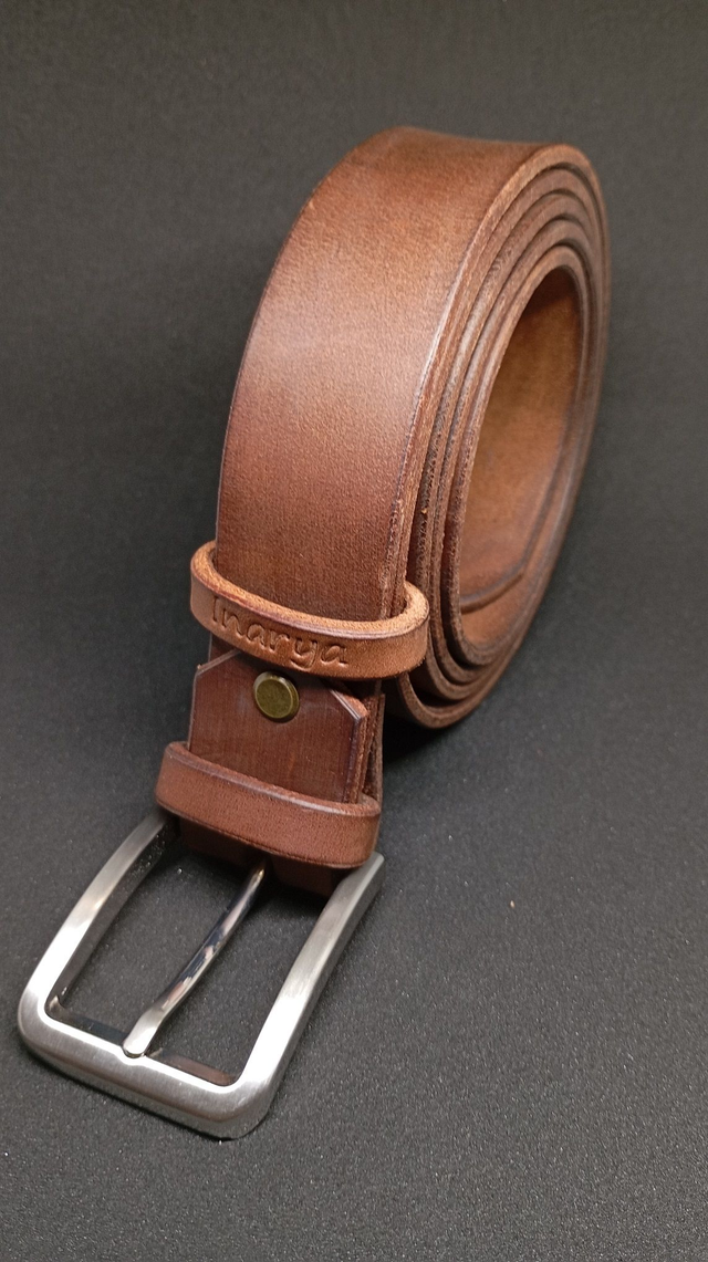 Ceinture 35 mm marron