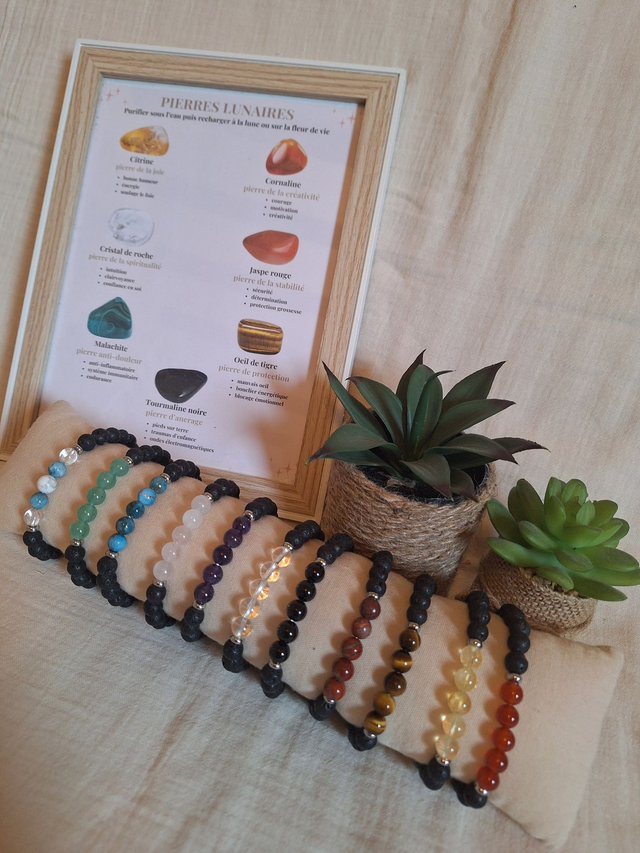 Bracelet Roche de lave