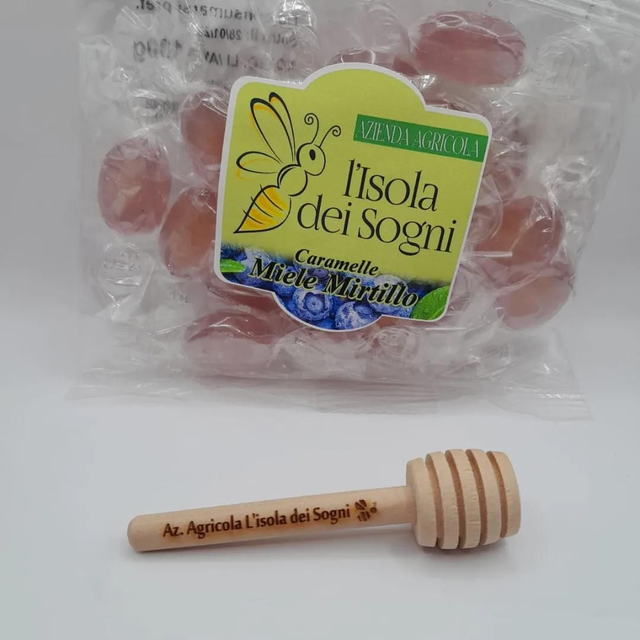 Caramelle miele e mirtillo 