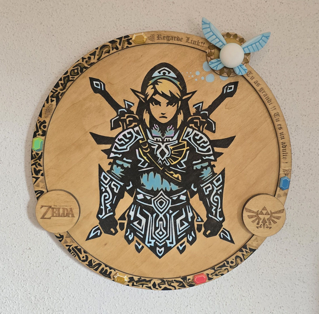 Tableau Zelda avec Navi aimantée