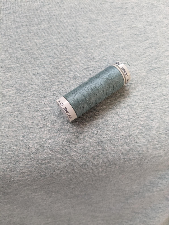 Light Sage Melange Cotton Lycra