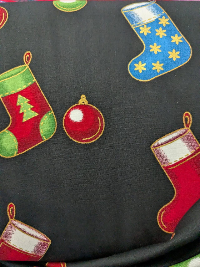 Christmas Stockings on Black