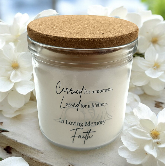 Baby memorial candle 