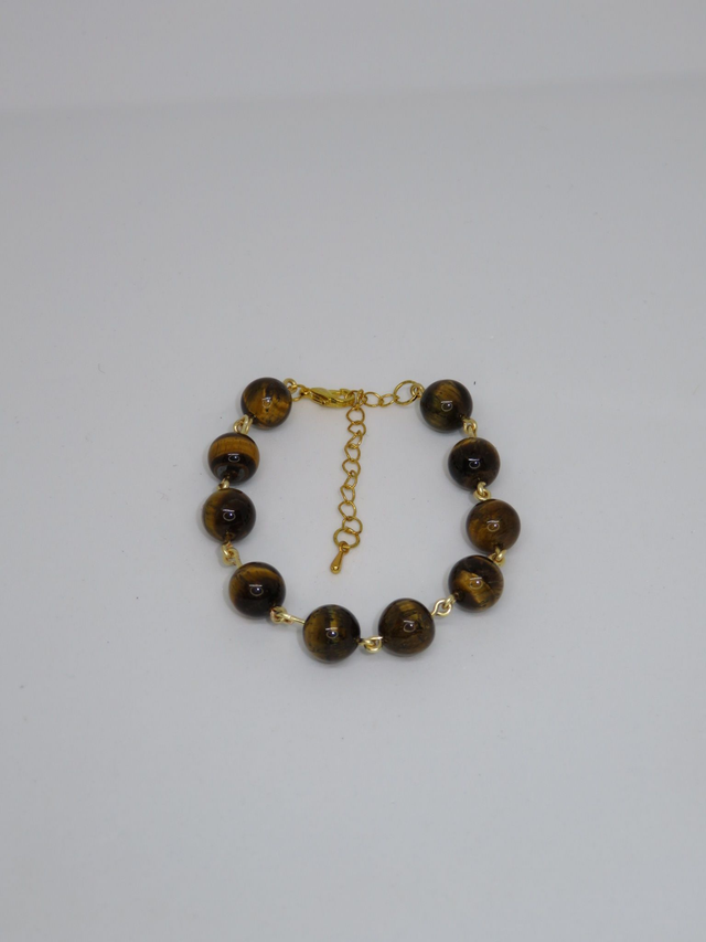 Bracelet en perle de 10 mm Œil de tigre