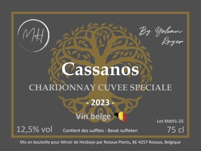 Cuvée Spéciale Cassanos 2023 Chardonnay - Vin blanc sec - 75cl