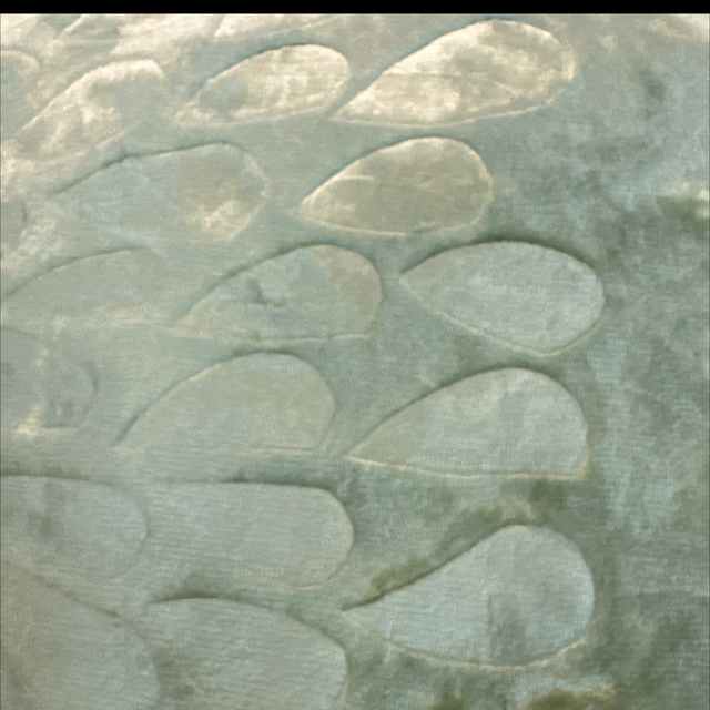 Couverture polaire 4 kg uni vert avec relief 200/240