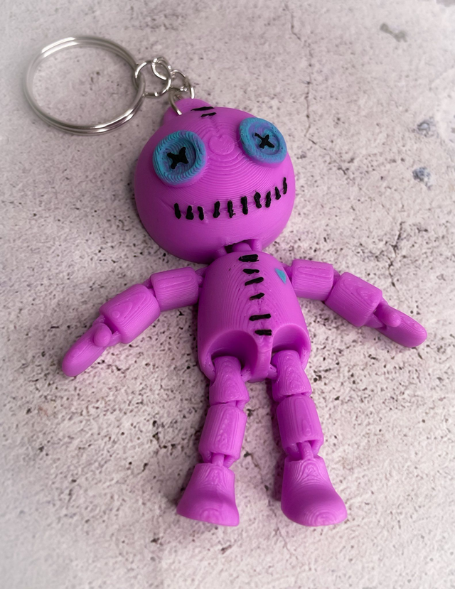 Klíčenka Voodoo panenka růžová