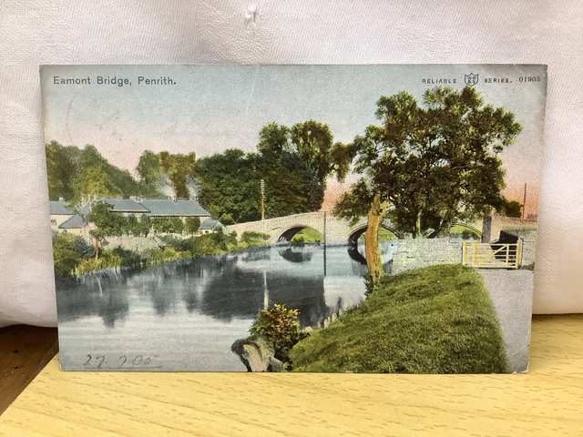 Eamont Bridge, Penrith, Cumbria, Posted 1905 antique Reliable Series Postcard. Our Ref No. R749 £2.50