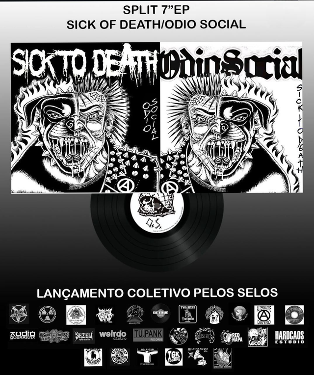 OdioSocial/Sick To Death split  7 ep