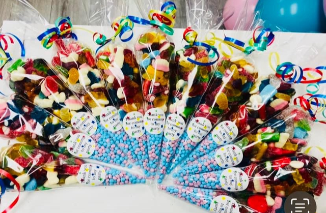 Thank you sweet cones mixed million mixed ribbons 