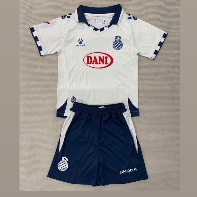 Conjunto camiseta + pantalón NIÑOS 2ª RCD Espanyol - 25-26